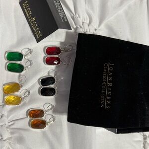 Joan Rivers Vibrant Drop Earrings Set